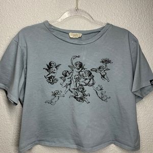 cute angel baby crop top shirt